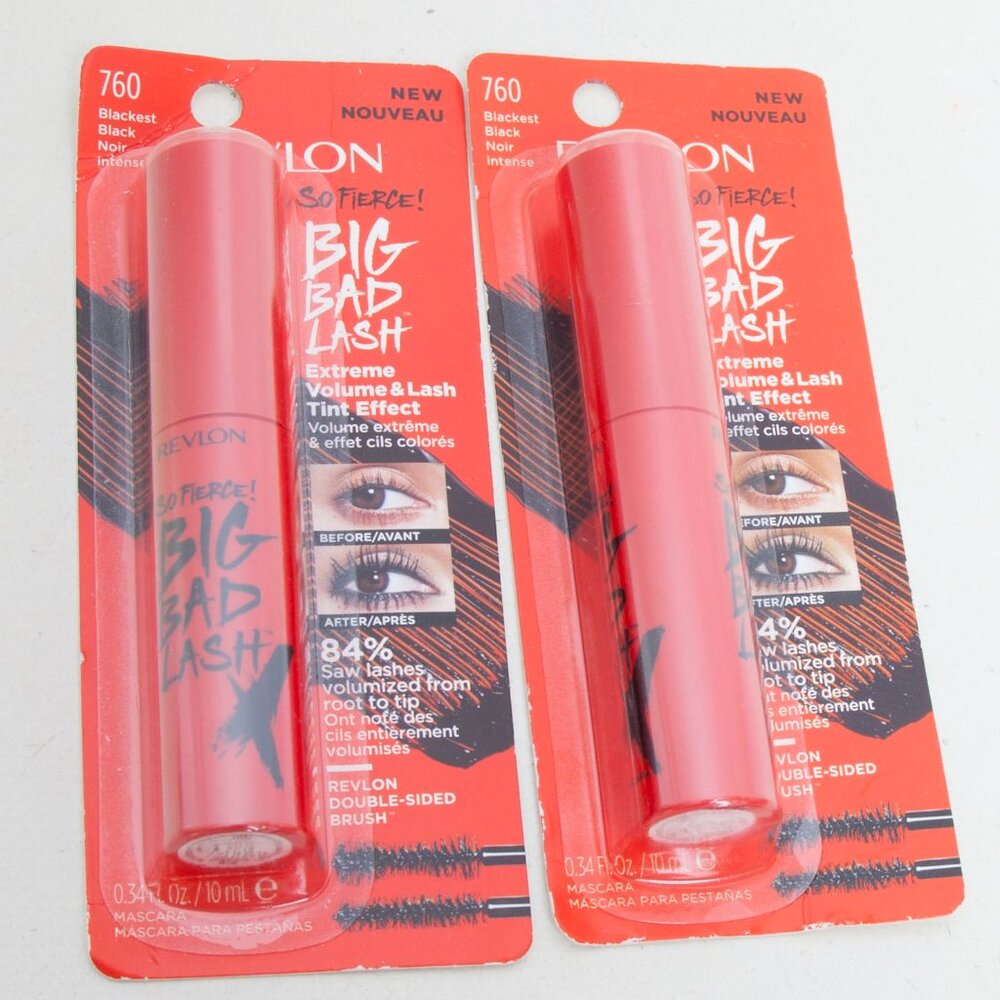 REVLON So Fierce Big Bad Lash - Blackest BLack #760 - extreme volume -set of 2